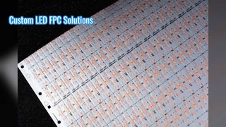 40R 安定したパフォーマンス 24V 2835 LED ストリップ | 8mm 120D 両面 LED FPCB ボード