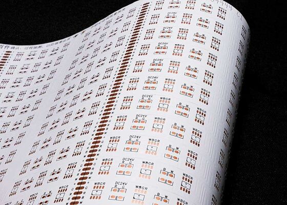 購入 5050 30led/PCS 24V 両面ホワイトフィルムFPCBフレキシブルLEDストリップ回路基板 online manufacture