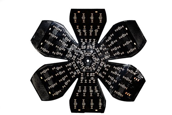 購入 防火等级V0、可定制设计的LED美容面罩用高级双层FPCB online manufacture