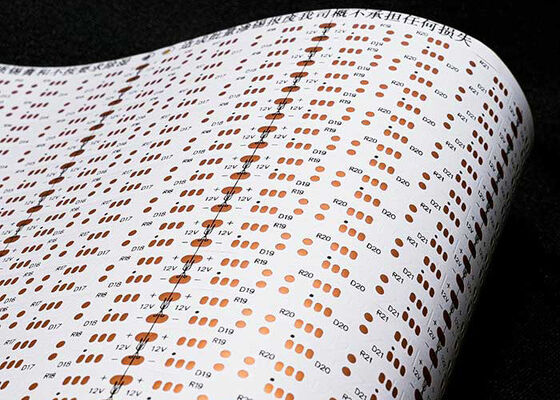 12V 両面フレキシブルLEDストリップ回路基板 OSP酸化防止加工 LED用途