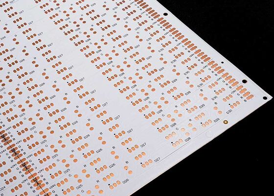 5050 RGB LED ストライプ 柔軟回路板 双面 24V ホワイトフィルム 黒文字 OSP FPC