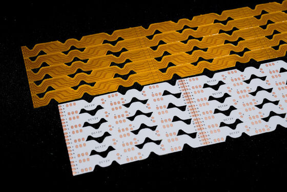 防火レベル V0 およびカスタマイズ可能なフレキシブルプリント基板を備えた二層 LED ストリップ FPC