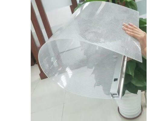 調整可能なLED 柔軟透明ディスプレイ 1600+ Nits 亮度,IP65 防水と二層回路板 屋外広告