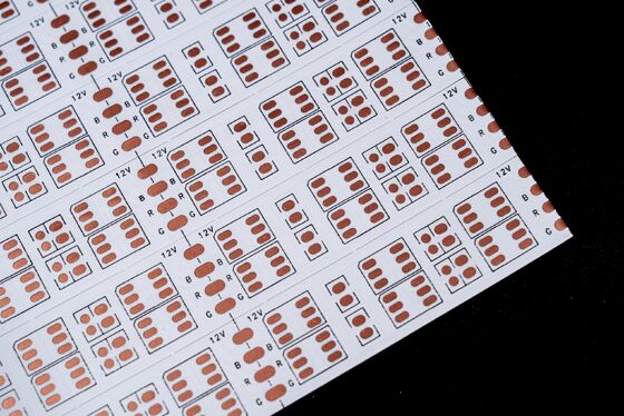 LEDストリップ回路基板用LED 5050RGB 二層LEDストリップFPC基板 & 240mmx500mm FPCB & 5050銅箔RGBダブルライン